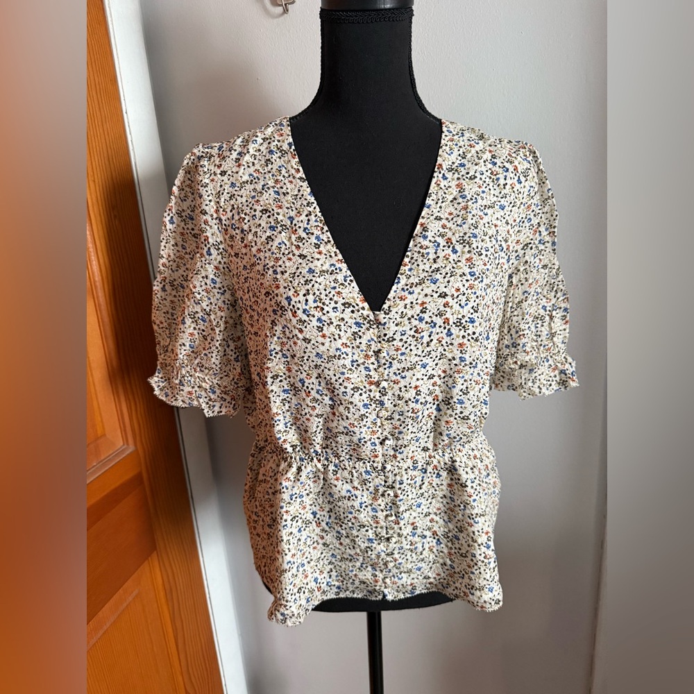 Madewell Silk Button Up Blouse - Picture 10 of 11